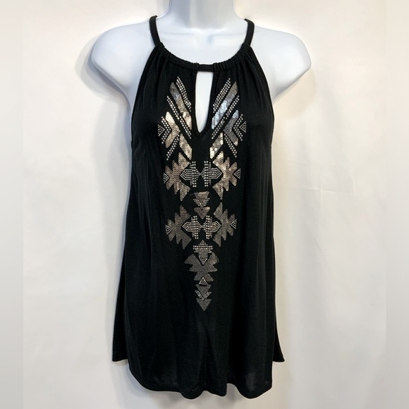 INC Women’s Black & Silver Sequined Top - Picture 4 of 4